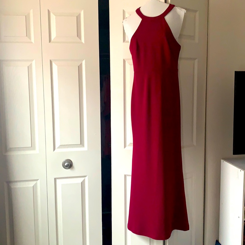 Red gown